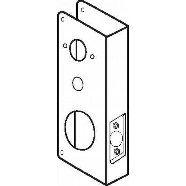 Don-Jo 9" Classic Wrap Around for Simplex 1000, E2000, 4000, and 5000 with 2-3/4" Backset and 1-3/4" Door CW910B - main
